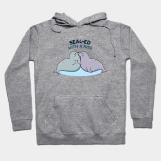 Sealed With A Kiss Cute Sea Lion Seal Pun Hoodie